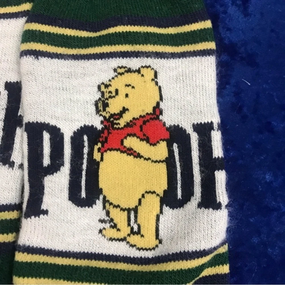 Vintage Disney Pooh Acrylic Long Winter Slipper Socks